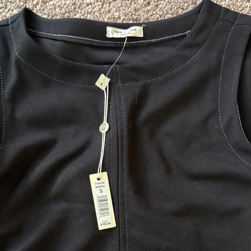 Max Studio Black Ribbed Matching Set - Picture 2 of 2